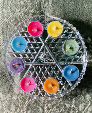 Rainbow Candles Tealight Set